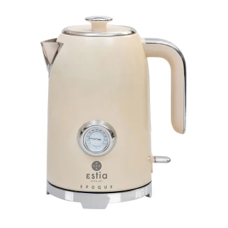 Βραστηρας Retro Epoque Ανοξειδωτος 2200W 1.7Lt Κρεμ Estia 06-12168