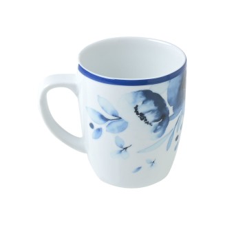 Κούπα Καφέ Estia Πορσελάνινη Ανάγλυφη 330ml Blue Rose 07-16159