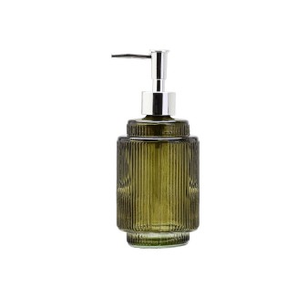 Αντλια Σαπουνιου Glass 8X8X19Cm 380Ml Olive Green Estia 02-14872