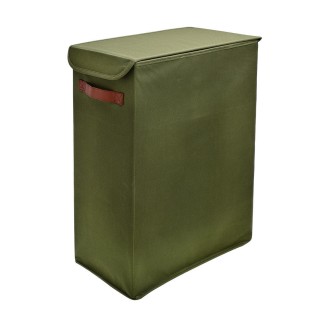 Καλαθι Απλυτων Πολυεστερα 38X21X55Cm Olive Green Estia 02-14926