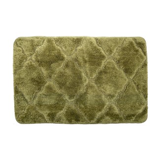 Ταπετο Μπανιου Microfiber 70X45Cm Αντιολισθητικο Olive Green Estia 02-14896