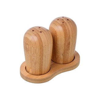 Δοχειο Για Αλατι/Πιπερι Bamboo Essentials Σετ 2 Τεμ. Estia 01-14605
