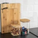 ESTIA ΔΟΧΕΙΟ ΑΠΟΘΗΚΕΥΣΗΣ BAMBOO ESSENTIALS 950ml ΓΥΑΛΙΝΟ ΜΕ ΚΑΠΆΚΙ