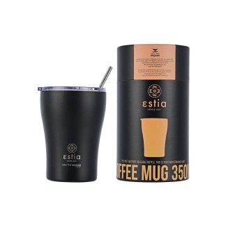 Θερμός 350ml Estia Coffee Mug Save The Aegean Midnight Black 01-12083