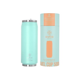 Θερμός 500ml Estia Travel Cup Save The Aegean Green Pastel 01-9786