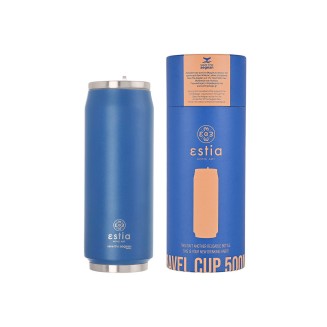 Θερμός 500ml Estia Travel Cup Save The Aegean Denim Blue 01-12076