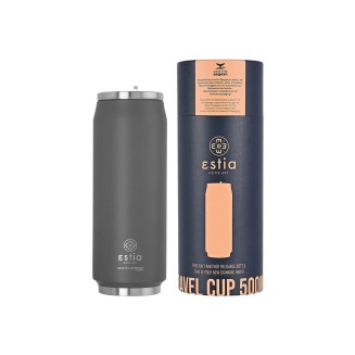 Θερμός 500ml Estia Travel Cup Save The Aegean Matte Grey 01-9441