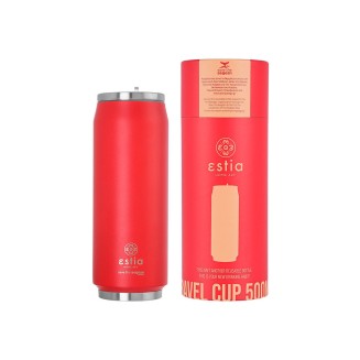Θερμός 500ml Estia Travel Cup Save The Aegean Matte Red 01-9854