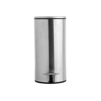 Χαρτοδοχείο Μπάνιου 5Lt 28.40x30.50 Estia Soft Close Slim Ματ Ινοξ 02-5542