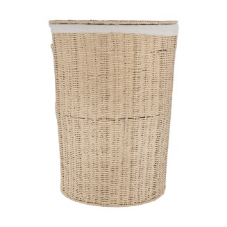 Καλάθι Απλύτων Botanica 40x40x55cm Mε Εσωτερική Επένδυση&Καπάκι Estia 02-18740