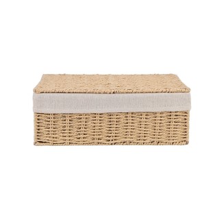 Κουτί Αποθήκευσης & Οργάνωσης Botanica 32x24x12cm Με Εσωτερική Επένδυση & Καπάκι Estia 02-18849