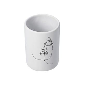 Ποτηράκι Μπάνιου  Estia Line Art  Λευκο