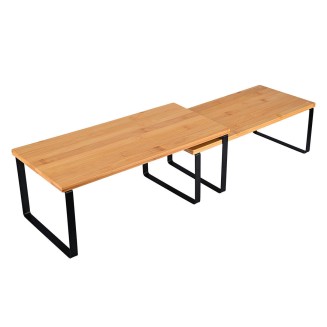 Ραφιέρα Οργάνωσης Πάγκου Bamboo Essentials 2 Τεμαχίων Estia 01-17637