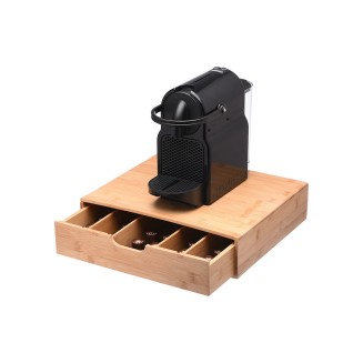 Θήκη Για Κάψουλες Espresso Bamboo Essentials Estia Συρταρωτή Με 5 Ρυθμιζόμενες Θέσεις 01-19860