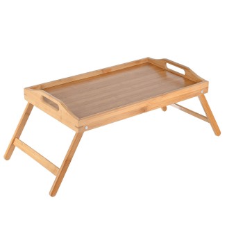 Δίσκος Σερβιρίσματος Bamboo Essentials 50x30x21cm Με Αναδιπλούμενα Πόδια Estia 02-18184