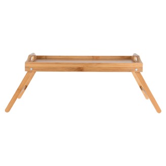 Δίσκος Σερβιρίσματος Bamboo Essentials 50x30x21cm Με Αναδιπλούμενα Πόδια Estia 02-18184