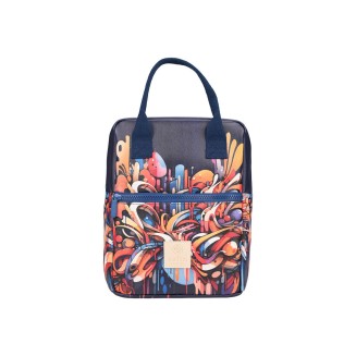 Τσάντα Φαγητού Save The Aegean Ισοθερμική 7Lt Vibrant Vortex Estia 01-22419