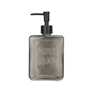 Αντλία Σαπουνιού 520ml Estia Pure Soap Γυάλινη Γκρί 02-34726