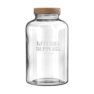 Δοχείο Αποθήκευσης 3500ml Estia 15x15x26 Allure Γυάλινο 01-31473