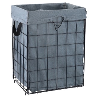 Καλάθι Απλύτων 35x40x55 Estia Cage Μεταλλικό Αναδιπλούμενο 01-30094