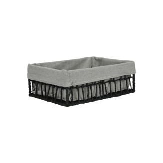 Καλάθι Αποθήκευσης & Οργάνωσης Estia 28×20×10cm Nest Μαύρο 02-28053
