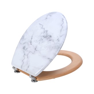Καπάκι Τουαλέτας Estia Marble Με  Μεντεσέδες Από Κράμα Ψευδαργύρου 02-21825