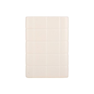 Ποτηράκι Μπάνιου 7.5x7.5x11cm Estia Κεραμικό Tiles Λευκό 02-27735