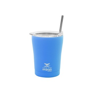 Θερμός Coffee Mug Estia 8.70x12.10 Save The Aegean 350ml Olympic Blue 01-12465