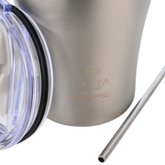 ESTIA ΘΕΡΜΟΣ COFFEE MUG SAVE THE AEGEAN 350ml STEEL FLOW