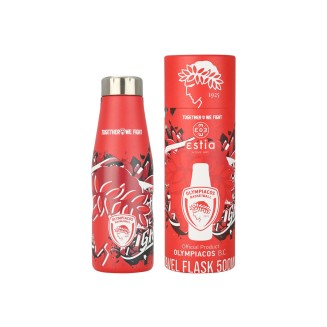 Θερμός Estia 500ml Travel Flask Olympiacos Bc Edition Together We Fight 00-27162
