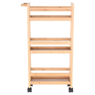 Τρόλευ Οργάνωσης 3 Επιπέδων 36x15x74cm Estia Βamboo Essentials 01-27575