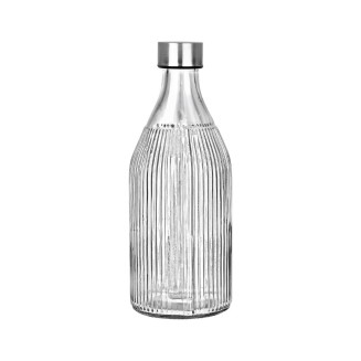 Μπουκάλι Γυάλινο 1000ml Estia Με Ανοξείδωτο Καπάκι