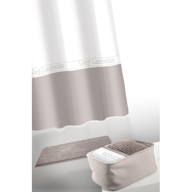 ΠΡΟΣΦΟΡΑ!! Κουρτίνα με ΔΩΡΟ κρίκους, πατάκι & καλάθι καλλυντικών MIAMI Wenge