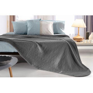Κουβέρτα Καλοκαιρινή Υπέρδιπλη 230x240 Guy Laroche Eternity Anthracite