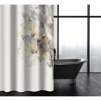 Κουρτίνα Μπάνιου Des 118 Natural με Κρίκους 180x200 Saint Clair