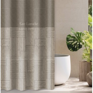 Κουρτίνα Μπάνιου Stencil Mocca 240x185 Guy Laroche