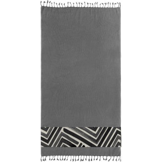 Πετσέτα Θαλάσσης Παρεό Pestemal 90x170 Guy Laroche 19 Anthracite