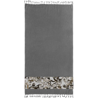 Πετσέτα Θαλάσσης Παρεό Pestemal 90x170 Guy Laroche 20 Anthracite