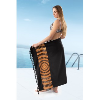 Πετσέτα Θαλάσσης Παρεό Pestemal 90x170 Guy Laroche 21 Black