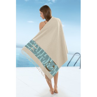 Πετσέτα Θαλάσσης Παρεό Pestemal 90x170 Guy Laroche 25 Beige