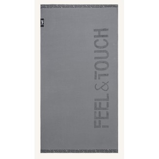 Πετσέτα Θαλάσσης  90x180 Feel And Touch Sunny Anthracite