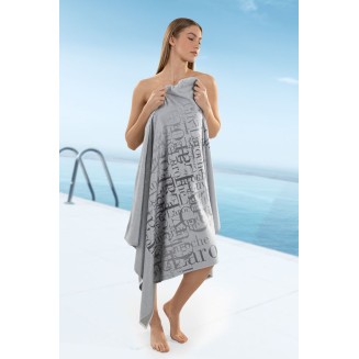 Πετσέτα Θαλάσσης  100x175 Guy Laroche Velour Printed 2103 Silver