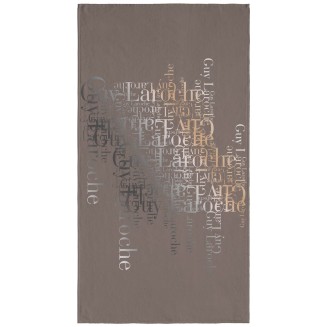 Πετσέτα Θαλάσσης  100x175 Guy Laroche Velour Printed 2103 Taupe