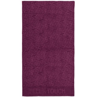 Πετσέτα Θαλάσσης  90x170 Feel And Touch Icon Aubergine