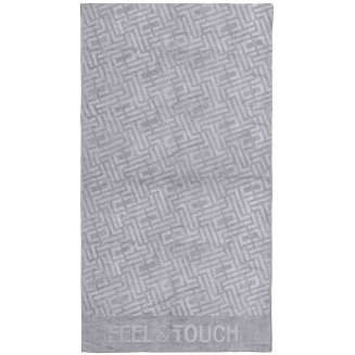 Πετσέτα Θαλάσσης  90x170 Feel And Touch Icon Titanium