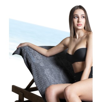 Πετσέτα Θαλάσσης 90x180 Guy Laroche Resort Anthracite