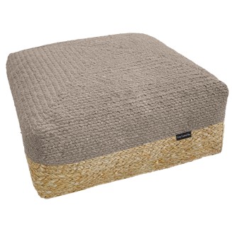 Πουφ Maya Taupe Boho 50x50x25 Guy Laroche