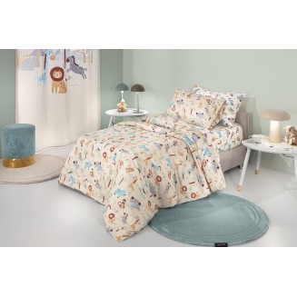 Σεντόνια Σετ Παιδικά 165x250 Guy Laroche Jungle Natural
