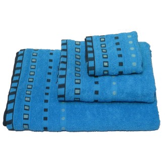 Πετσέτα Προσώπου 50x90 Κόμβος Πεννιέ 450gr Πουά Ζακάρ Τυρκουάζ Πετσέτα Προσώπου 50x90 Κόμβος Πεννιέ 450gr Πουά Ζακάρ Τυρκουάζ