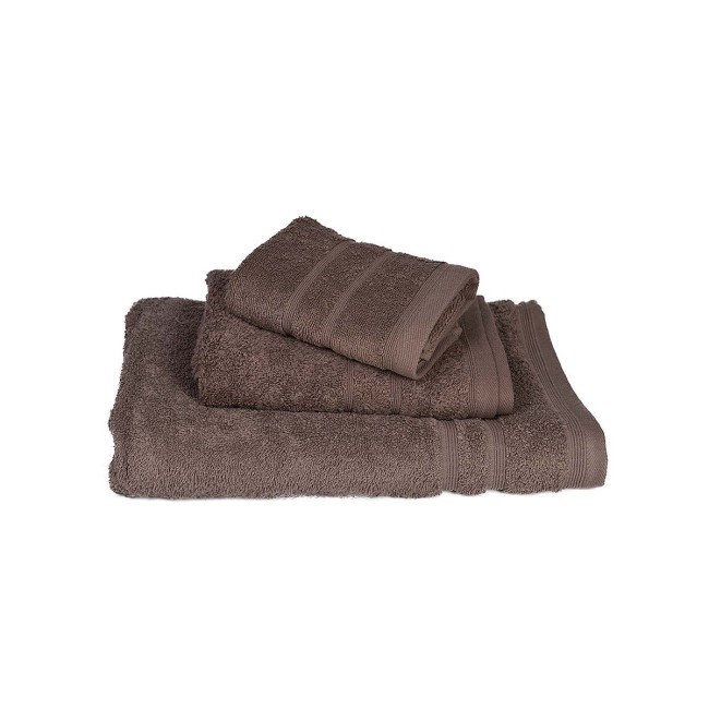 Πετσέτα ΚΟΜΒΟΣ Πεννιέ 500γρ/μ2 Καφέ Χειρός 30x50